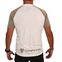 T-shirt Cartri Match Blanc Gris  Offre - Pas cher
