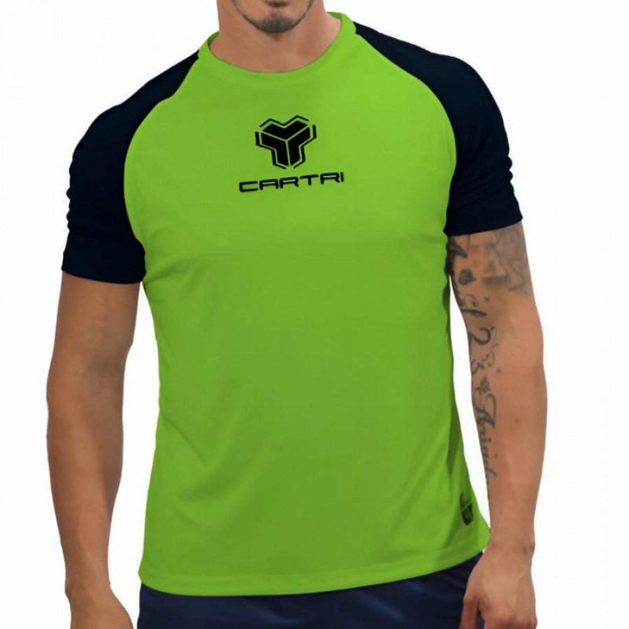 Camiseta Cartri Match Verde Negro Junior  Oferta + Barato