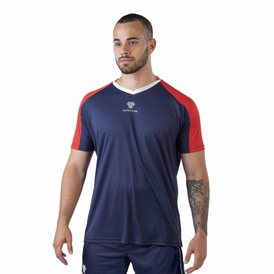 Cartri School Rouge Bleu Marine T-Shirt  Offre - Pas cher