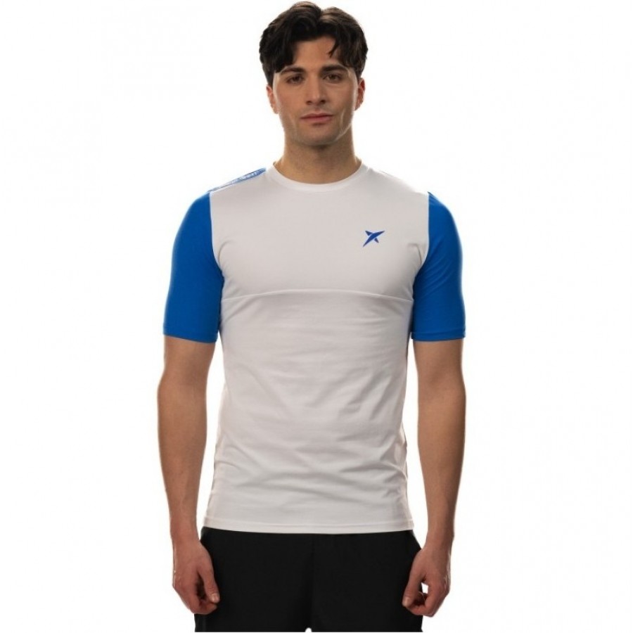 T-shirt Drop Shot Aker Blanc  Offre - Pas cher
