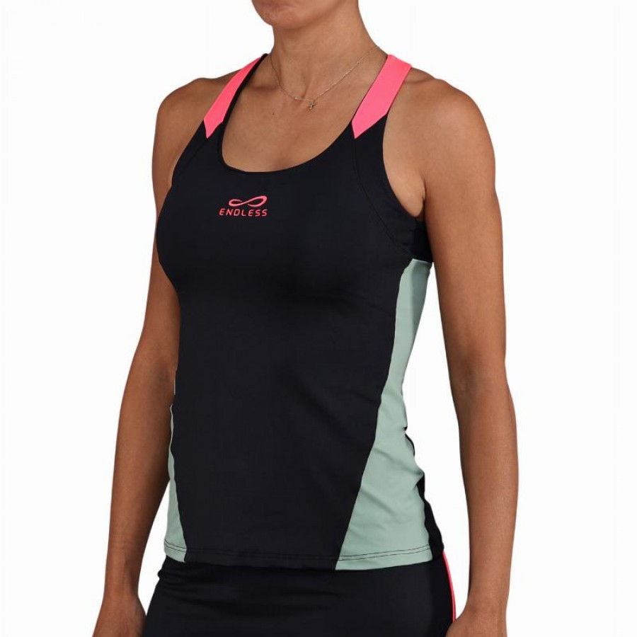 Camiseta Endless Grace Preto Verde Floresta  Oferta + Barato