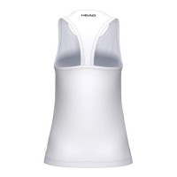 Camiseta Head Agility Blanco Naranja Mujer