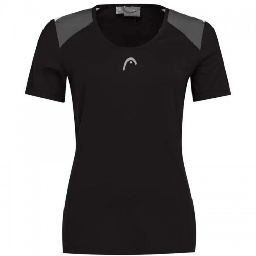 Camiseta Head Club 22 Tech Negro Mujer Camiseta Head Club 22 Tech Negro Mujer