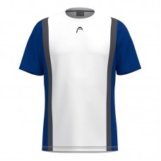 Head Club 25 Tech Blanc Bleu Royal Junior T-Shirt