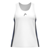 Camiseta Head Club 25 Tech White Royal Blue para Mulheres  Oferta + Barato