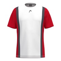 Head Club 25 Tech White Red Junior T-Shirt  Offer + Cheap