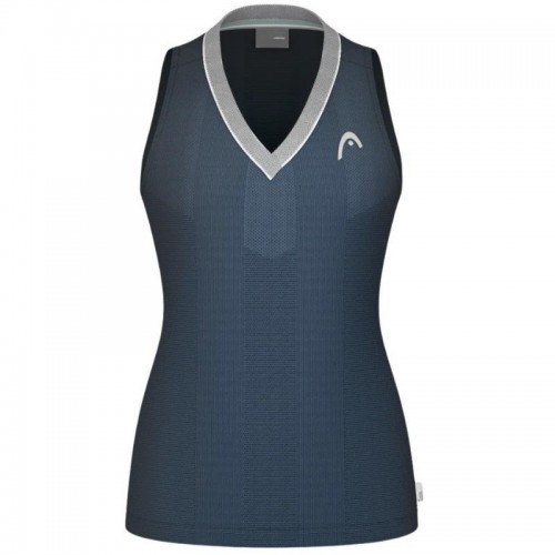Camiseta Head Performance Azul Marino Plata Mujer Camiseta Head Performance Azul Marino Plata Mujer