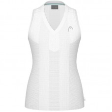 Camiseta Head Performance Blanco Plata Mujer