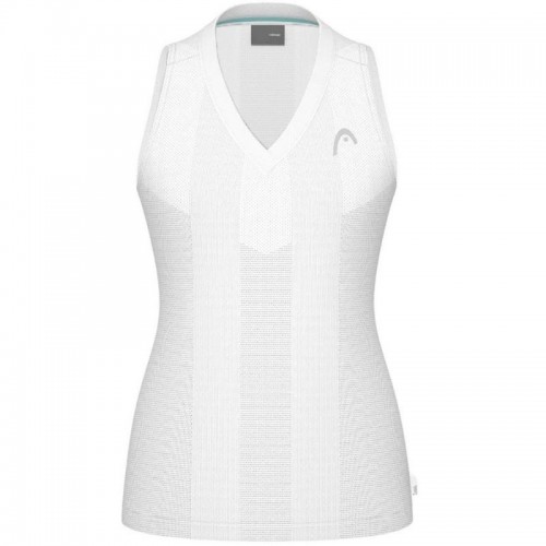 Camiseta Head Performance Blanco Plata Mujer Camiseta Head Performance Blanco Plata Mujer