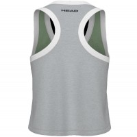 Camiseta Head Play Crop Top Verde Gris Mujer  Offer + Cheap