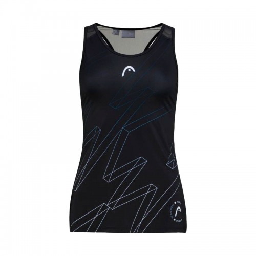Camiseta Head Play Print Padel Black Woman Camiseta Head Play Print Padel Black Woman