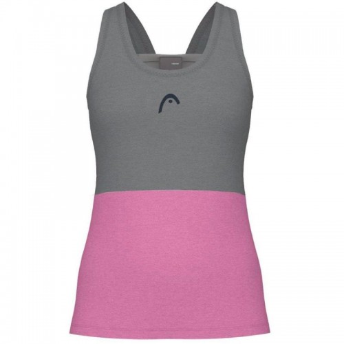 Camiseta Head Play Tech Rosa Blanco Mujer Camiseta Head Play Tech Rosa Blanco Mujer