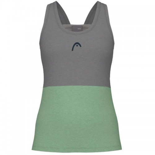 Camiseta Head Play Tech Verde Blanco Mujer Camiseta Head Play Tech Verde Blanco Mujer