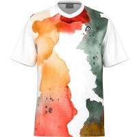 T-Shirt Head Tospin Laranja Print  Oferta + Barato