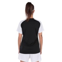 Camiseta Joma Academy IV Negro Blanco Mujer