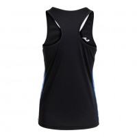 Camiseta Joma Olimpida Preta Azul Royal para Mulheres