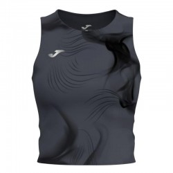 T-shirt noir sans manches Joma R Night pour femmes