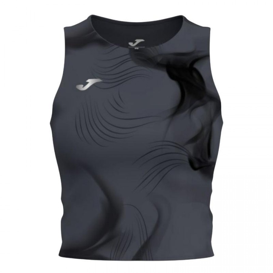 T-shirt noir sans manches Joma R Night pour femmes