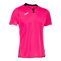 Camiseta Joma Ranking Rosa Fluor Negro  Oferta + Barato