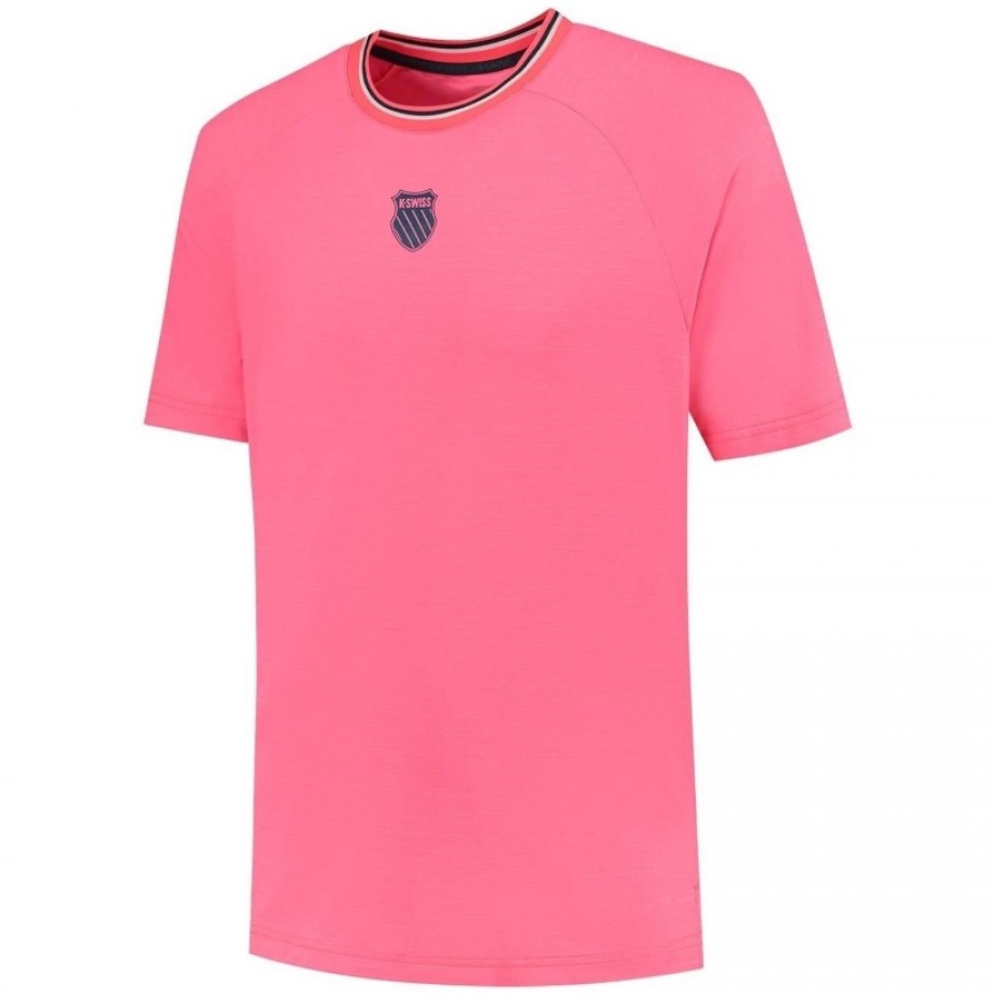 Camiseta Kswiss Hypercourt Melange 3 Rosa  Offer + Cheap