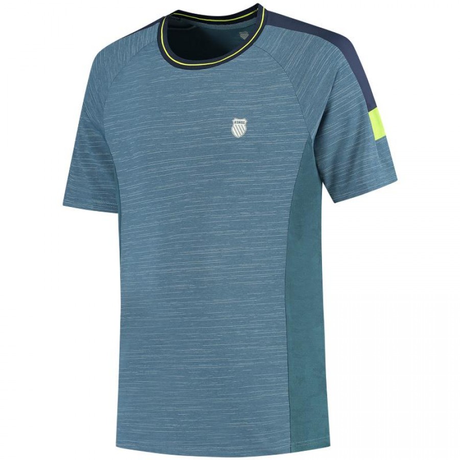 Camiseta Kswiss Hypercourt Melange Indian Teal  Oferta + Barato