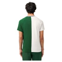 T-Shirt Lacoste Daniil Medvedev Branco Verde  Oferta + Barato