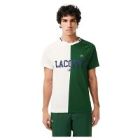 T-Shirt Lacoste Daniil Medvedev Branco Verde  Oferta + Barato