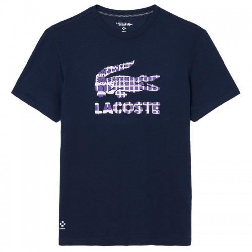 Lacoste Daniil Medvedev Navy Blue Tennis T-Shirt Lacoste Daniil Medvedev Navy Blue Tennis T-Shirt