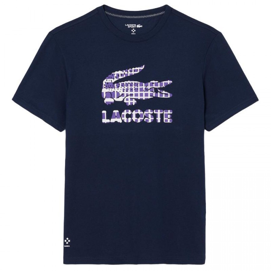 Lacoste Daniil Medvedev Navy Blue Tennis T-Shirt  Offer + Cheap