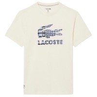 Lacoste Daniil Medvedev Tennis T-Shirt Off-White  Offer + Cheap