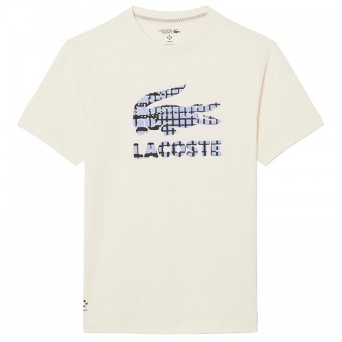 Lacoste Daniil Medvedev Tennis T-Shirt Off-White Lacoste Daniil Medvedev Tennis T-Shirt Off-White