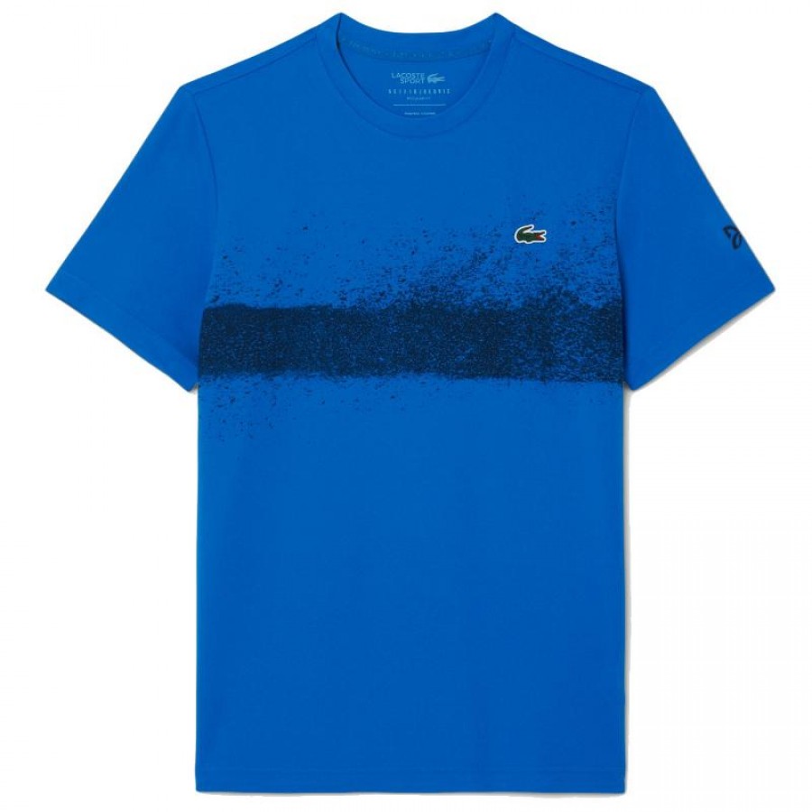 Camiseta Lacoste Novak Djokovic Azul Marinho  Oferta + Barato
