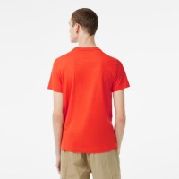 T-Shirt Lacoste Novak Djokovic Laranja  Oferta + Barato