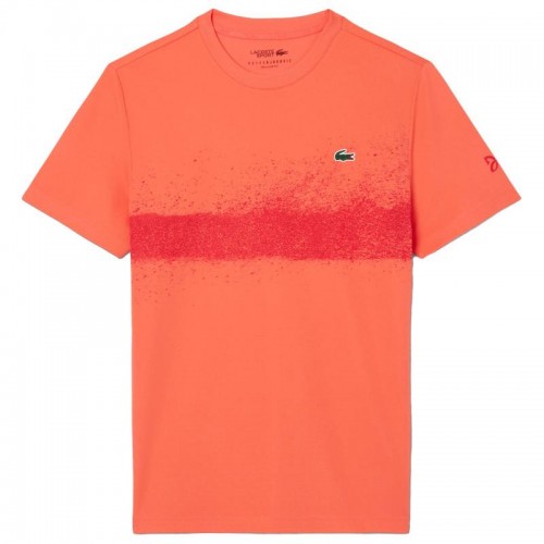 Lacoste Novak Djokovic T-Shirt Orange Red Lacoste Novak Djokovic T-Shirt Orange Red