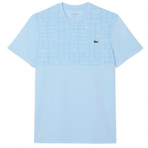 Lacoste Novak Djokovic Ultra Dry Pastel Blue T-Shirt Lacoste Novak Djokovic Ultra Dry Pastel Blue T-Shirt