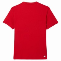 Lacoste Novak Djokovic Ultra Dry T-Shirt Burgundy Red  Offer + Cheap