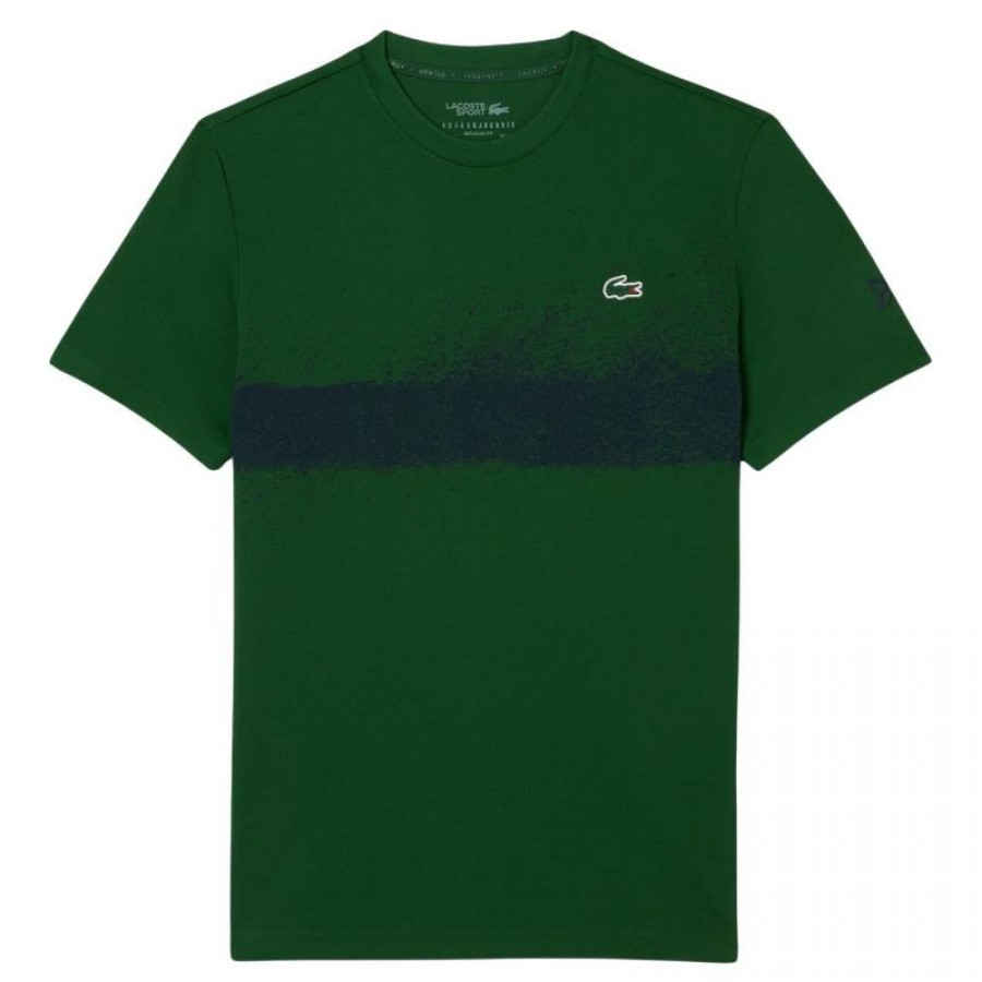 Camiseta Lacoste Novak Djokovic Verde Azul Marinho  Oferta + Barato
