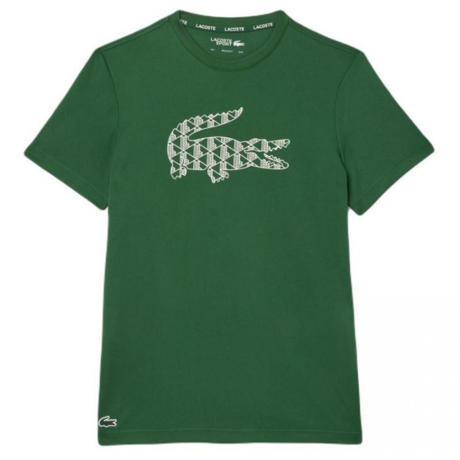 T-shirt Lacoste Pique Vert  Offre - Pas cher