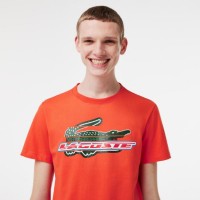 T-shirt Lacoste Sport Algodon Ecologico Orange   Offer + Cheap