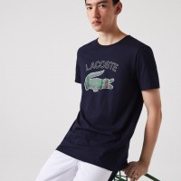 T-Shirt Azul Lacoste Sport Navy  Oferta + Barato