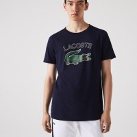 T-Shirt Azul Lacoste Sport Navy  Oferta + Barato