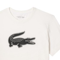 T-Shirt Lacoste Sport Branco Preto  Oferta + Barato