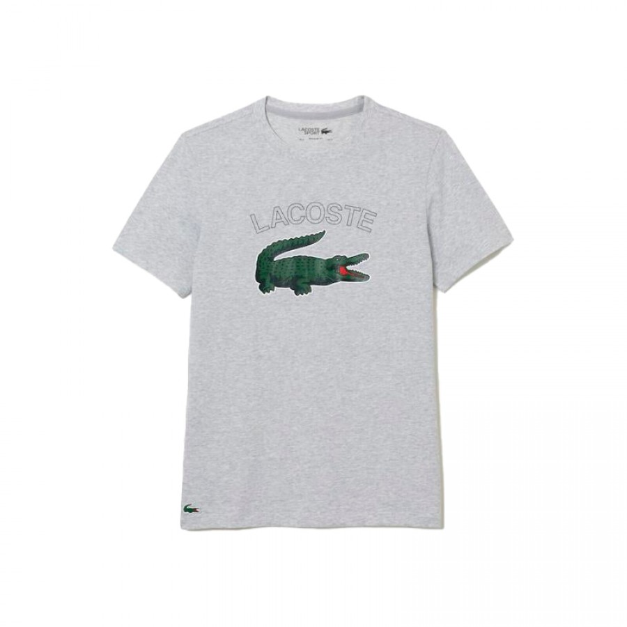 Camiseta Lacoste Sport Gris Vigor  Oferta + Barato