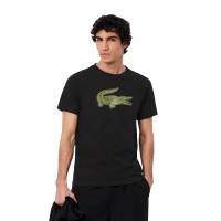 Camiseta Lacoste Sport Preta Caqui  Oferta + Barato
