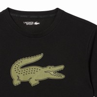 Camiseta Lacoste Sport Preta Caqui  Oferta + Barato