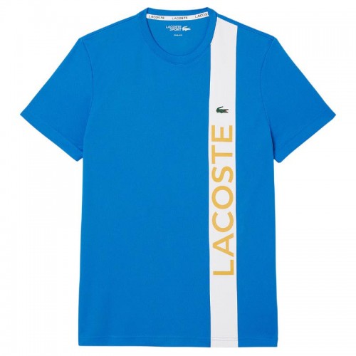 Lacoste Sport Ultra Dry Blue White T-Shirt Lacoste Sport Ultra Dry Blue White T-Shirt