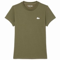 Camiseta Lacoste Sport Verde Kaki Mujer  Oferta + Barato