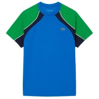 Camiseta Lacoste Ultra Dry Azul Marinho Verde  Oferta + Barato