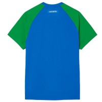 Camiseta Lacoste Ultra Dry Azul Marinho Verde  Oferta + Barato