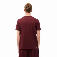 Camiseta Lacoste Ultra Dry Burdeos  Oferta + Barato
